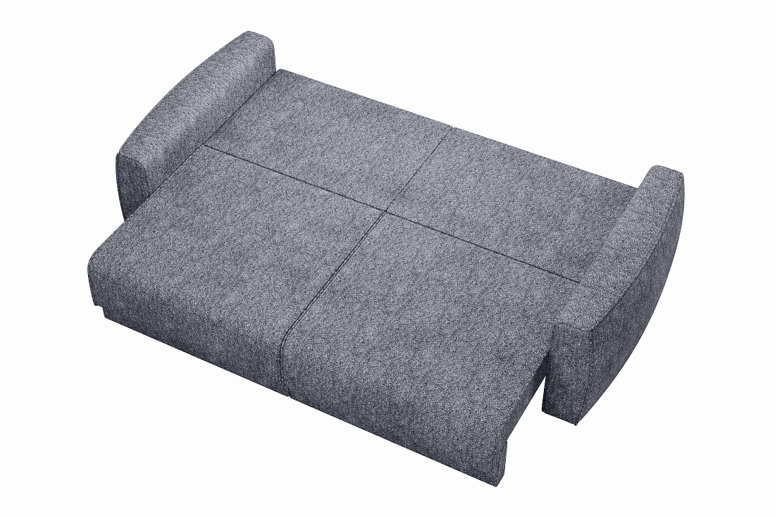 Женева 2S2P / Диван - кровать (еврокнижка) велюр bubble 19 темно-серый